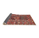 Sideview of Traditional Orange Salmon Pink Persian Rug, tr4524