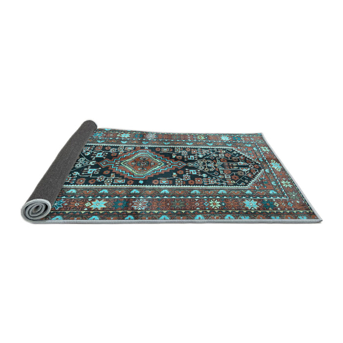 Sideview of Persian Light Blue Traditional Rug, tr4524lblu