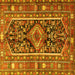 Square Persian Yellow Traditional Rug, tr4524yw