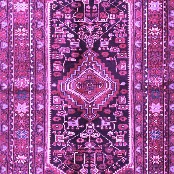 Machine Washable Persian Purple Traditional Area Rugs, wshtr4524pur