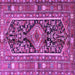 Square Persian Purple Traditional Rug, tr4524pur