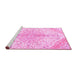 Sideview of Machine Washable Persian Pink Traditional Rug, wshtr4525pnk