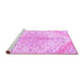 Sideview of Machine Washable Persian Purple Traditional Area Rugs, wshtr4525pur