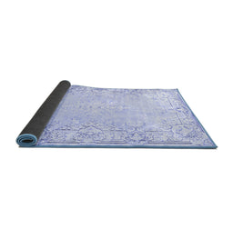 Sideview of Persian Blue Bohemian Rug, tr4526blu