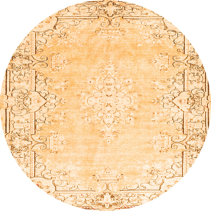 Machine Washable Persian Orange Bohemian Area Rugs, wshtr4526org