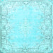 Square Persian Light Blue Bohemian Rug, tr4526lblu