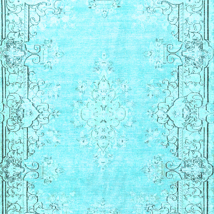Machine Washable Persian Light Blue Bohemian Rug, wshtr4526lblu