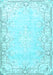 Persian Light Blue Bohemian Rug, tr4526lblu