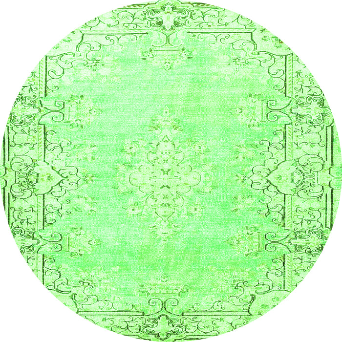 Machine Washable Persian Green Bohemian Area Rugs, wshtr4526grn