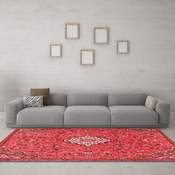 Traditional Red Washable Rugs