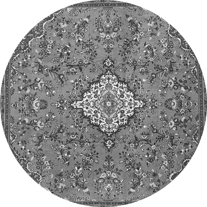 Machine Washable Persian Gray Traditional Rug, wshtr4527gry