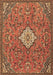 Machine Washable Persian Brown Traditional Rug, wshtr4527brn