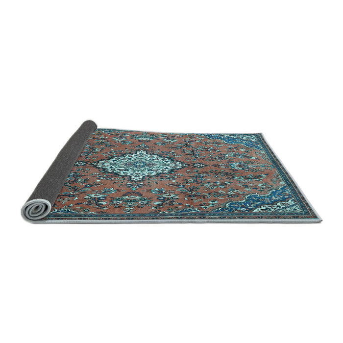 Sideview of Persian Light Blue Traditional Rug, tr4527lblu