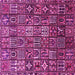 Square Persian Pink Traditional Rug, tr4528pnk