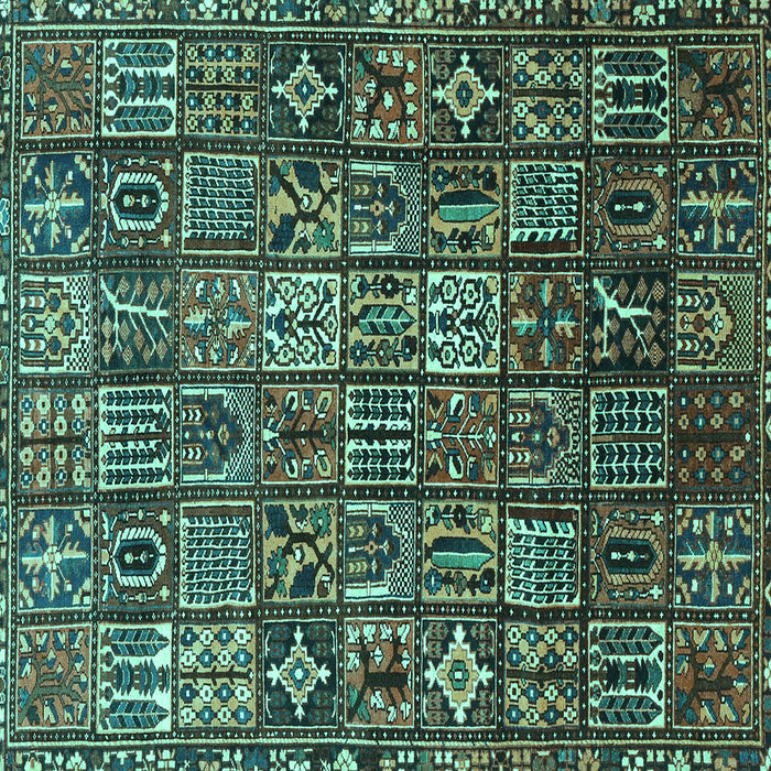 Square Persian Turquoise Traditional Rug, tr4528turq
