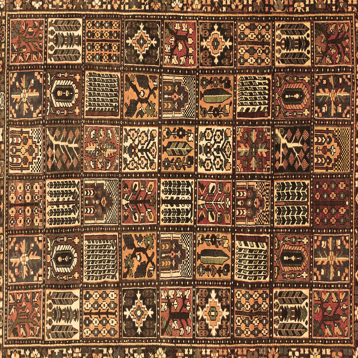 Square Machine Washable Persian Brown Traditional Rug, wshtr4528brn