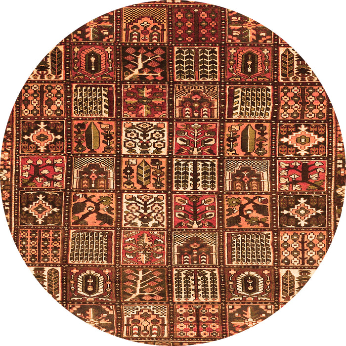Square Persian Orange Traditional Rug, tr4528org