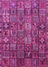 Machine Washable Persian Pink Traditional Rug, wshtr4528pnk