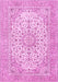 Machine Washable Persian Pink Traditional Rug, wshtr4529pnk