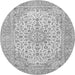 Square Persian Gray Traditional Rug, tr4529gry