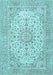 Machine Washable Persian Light Blue Traditional Rug, wshtr4529lblu