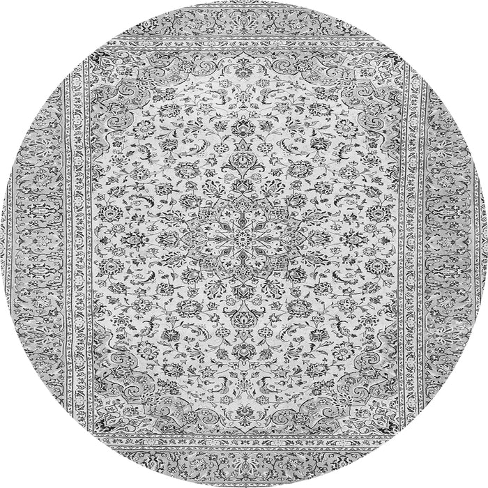 Machine Washable Persian Gray Traditional Rug, wshtr4529gry