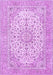 Machine Washable Persian Purple Traditional Area Rugs, wshtr4529pur