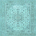 Square Persian Light Blue Traditional Rug, tr4529lblu