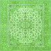 Serging Thickness of Persian Green Traditional Rug, tr4529grn