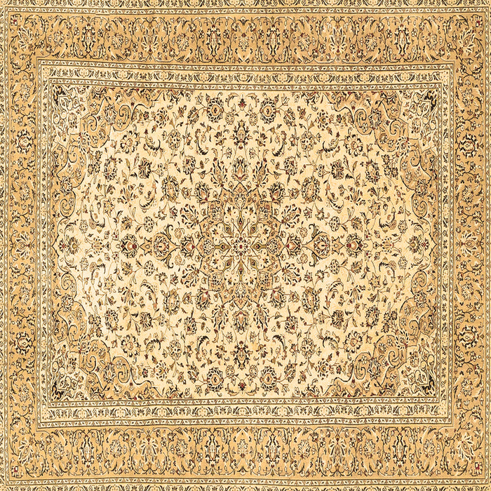 Square Persian Brown Traditional Rug, tr4529brn