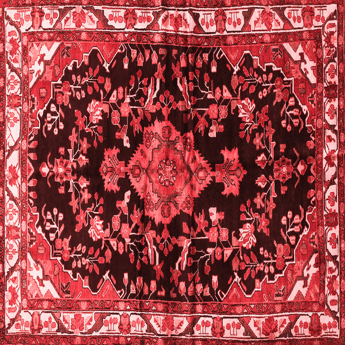 Machine Washable Persian Red Traditional Rug, wshtr452red