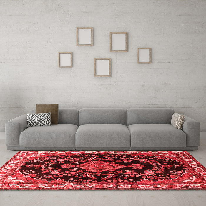 Traditional Red Washable Rugs