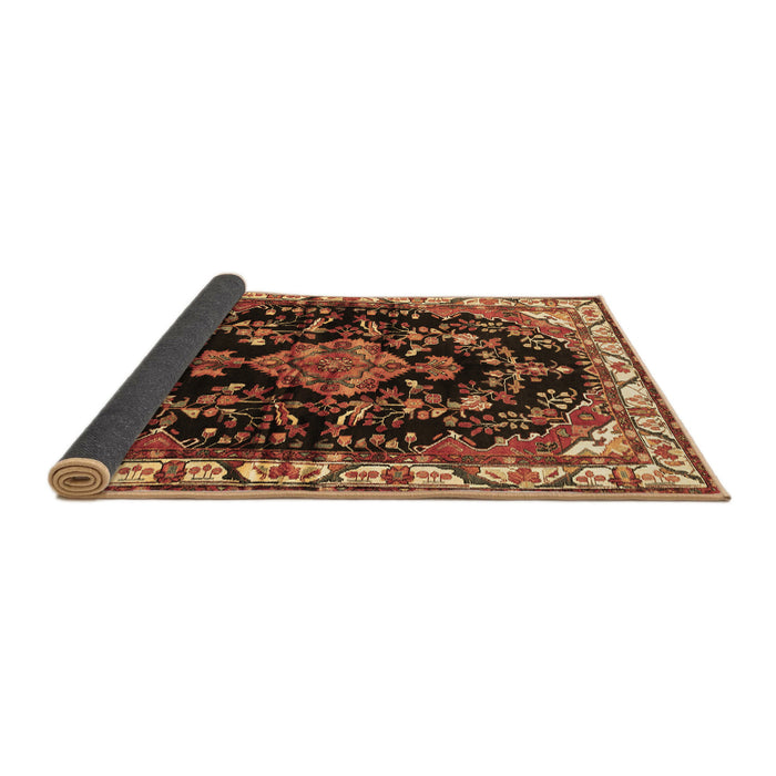Sideview of Persian Brown Traditional Rug, tr452brn