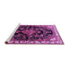 Sideview of Machine Washable Persian Purple Traditional Area Rugs, wshtr452pur