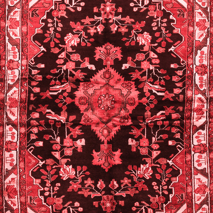 Machine Washable Persian Red Traditional Rug, wshtr452red