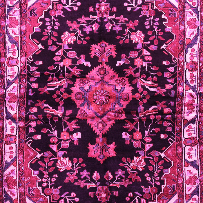 Machine Washable Persian Pink Traditional Rug, wshtr452pnk