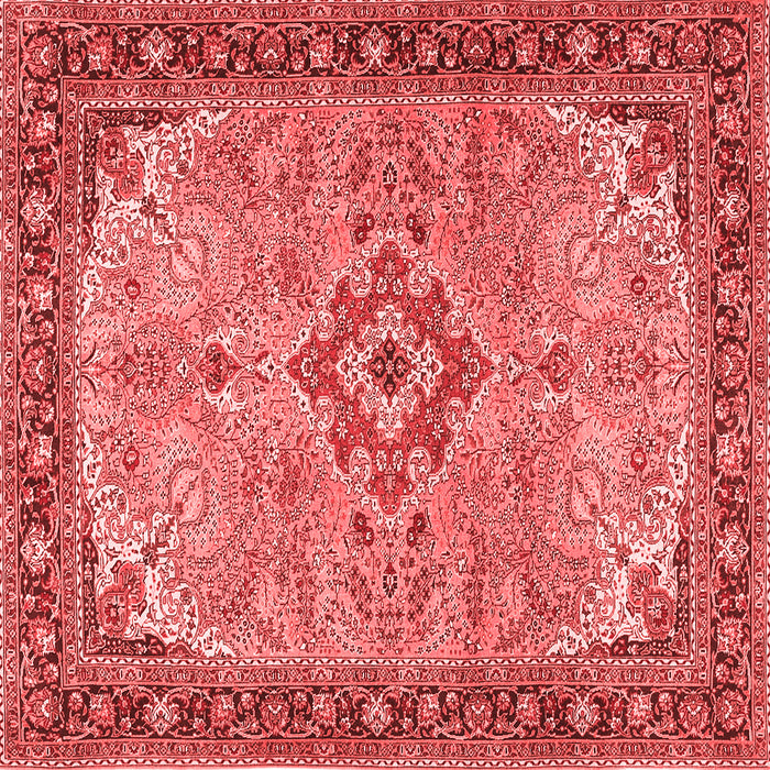 Medallion Red Traditional Rug, tr4530red