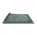 Sideview of Medallion Light Blue Traditional Rug, tr4530lblu