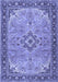 Medallion Blue Traditional Rug, tr4530blu