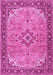 Medallion Pink Traditional Rug, tr4530pnk