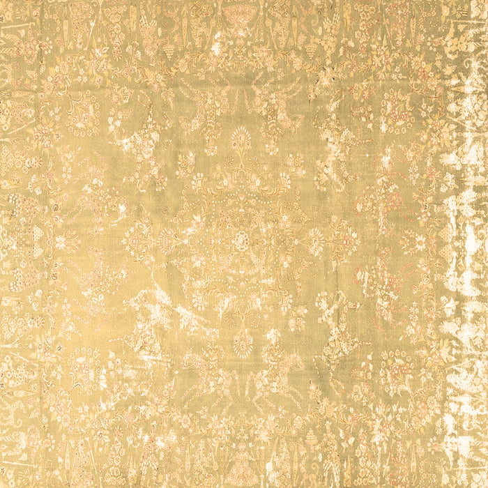 Square Oriental Brown Traditional Rug, tr4531brn