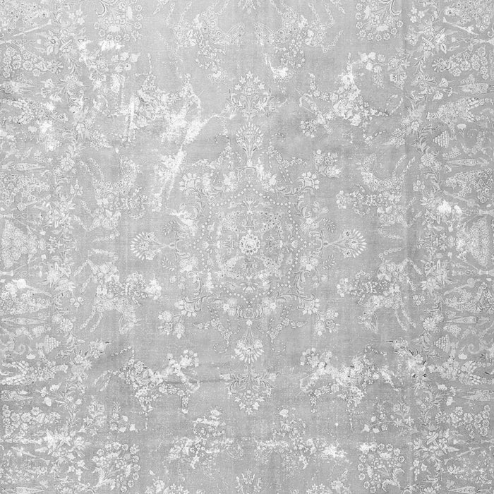 Serging Thickness of Machine Washable Oriental Gray Traditional Rug, wshtr4531gry