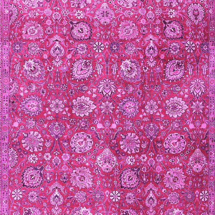 Machine Washable Persian Pink Traditional Rug, wshtr4532pnk