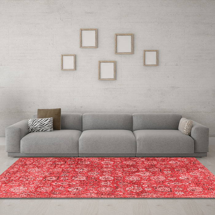 Traditional Red Washable Rugs