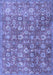 Machine Washable Persian Blue Traditional Rug, wshtr4532blu