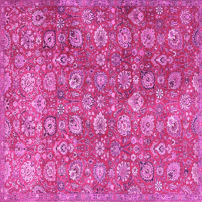 Square Persian Pink Traditional Rug, tr4532pnk
