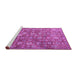Sideview of Machine Washable Persian Purple Traditional Area Rugs, wshtr4532pur