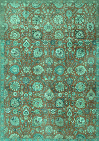 Persian Turquoise Traditional Rug, tr4532turq