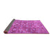 Sideview of Persian Purple Traditional Rug, tr4532pur