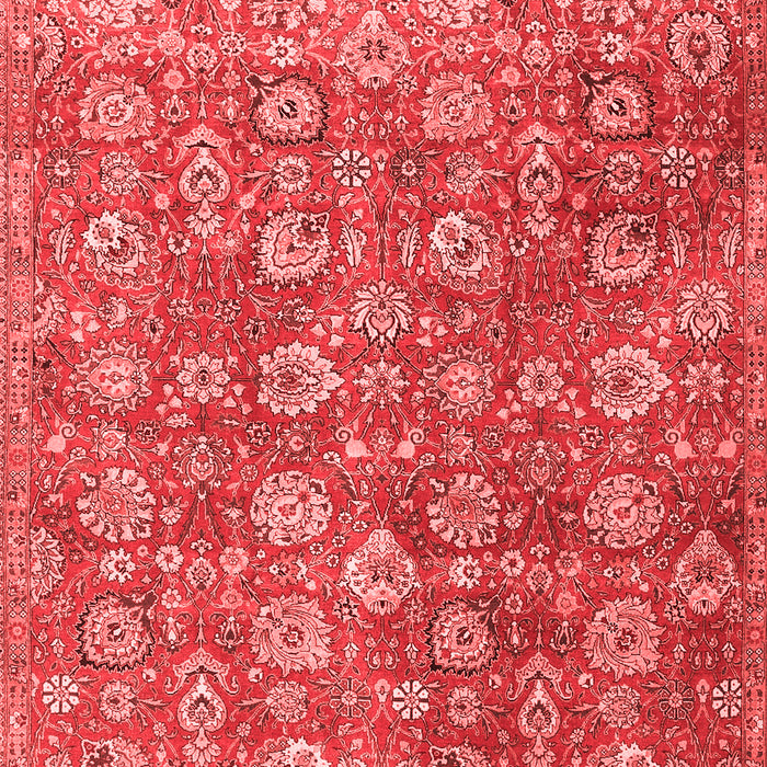 Machine Washable Persian Red Traditional Rug, wshtr4532red